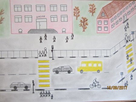 Дорога в школу рисунки детские