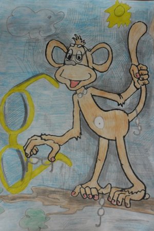 Рисунок к басне Крылова мартышка и очки