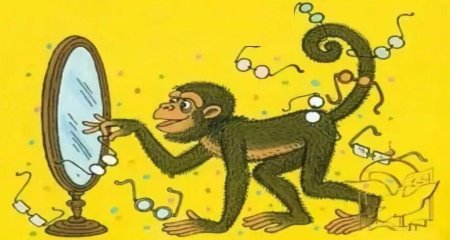 Рисунок к басне Крылова мартышка и очки 5 класс