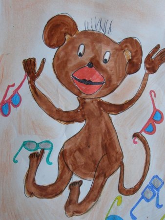 Иллюстрация к басне Крылова мартышка и очки 3 класс