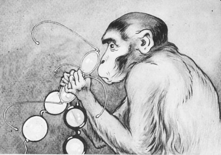 Мартышка к старости слаба глазами