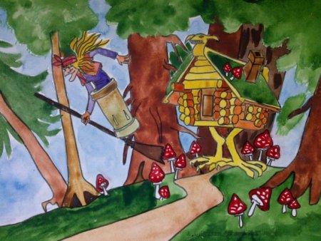 Детские рисунки на тему Пушкинских сказок