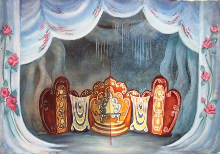 Задник сцены спектакля Снежная Королева