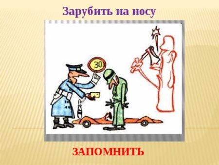 Заруби себе на носу