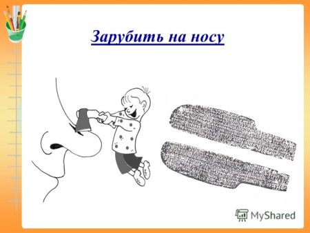 Зарубить на носу фото