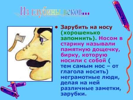 Зарубить на носу