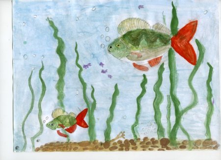 Рисование на тему рыбы