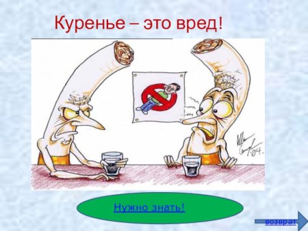 Плакат против курения