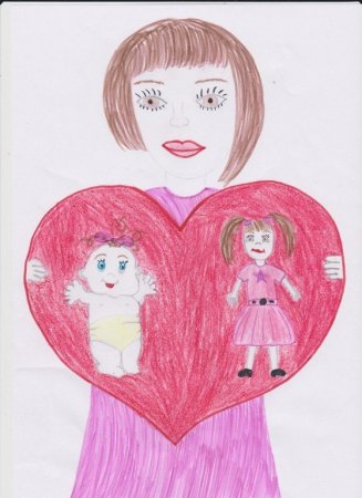 Рисунок на тему моя мама лучше всех