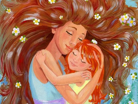 Мама и ребенок иллюстрация