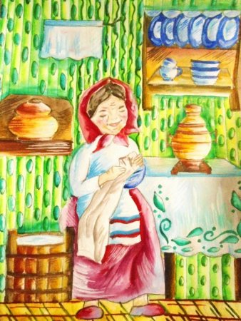 Детские рисунки бабушки
