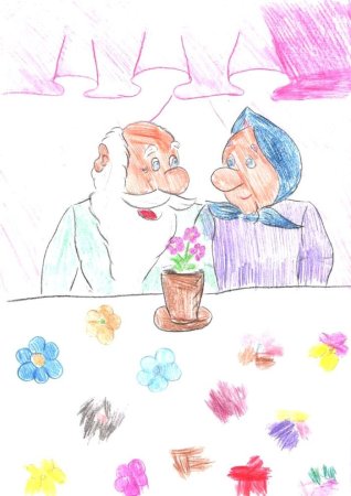 Рисунок на день пожилых людей
