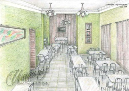 Школьная столовая мультяшная