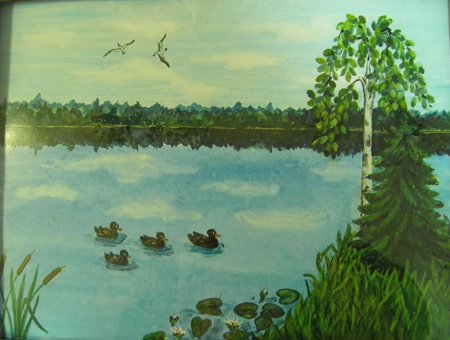 Рисунок на тему природа родного края