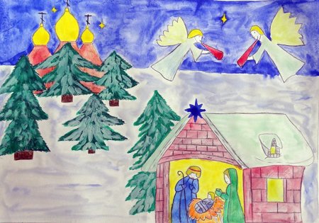 Самая Волшебная ночь в году рисунок на конкурс
