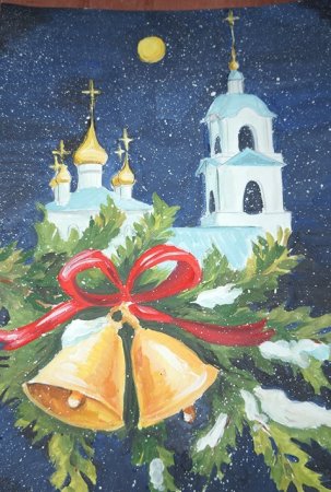 Рождественский ангел рисунок