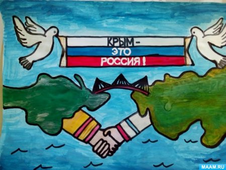 Плакат Крым и Россия