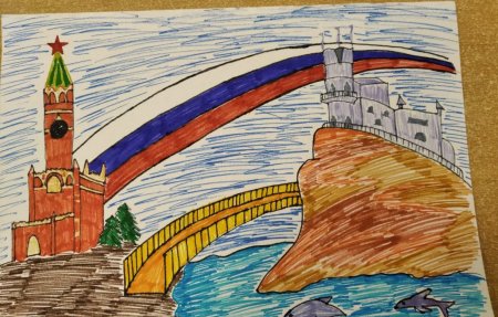 Рисунок на тему Крымская Весна