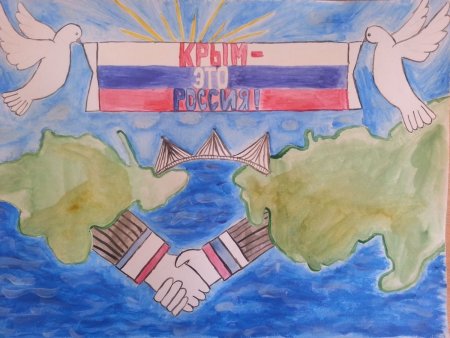Плакат Крым и Россия
