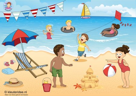 Пляж рисунок