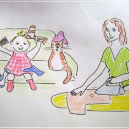 Конкурс рисунков мамины помощники