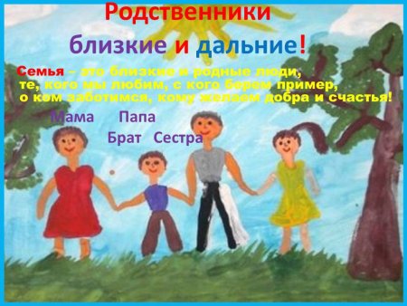 Рисунок на тему семья