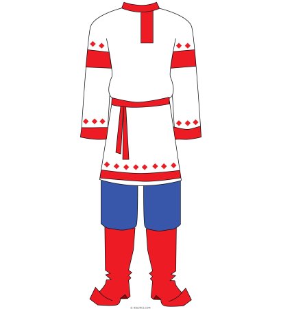 Раскраска "народные костюмы"