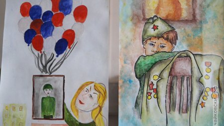 Детские рисунки на тему день Победы