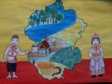 Рисунок на тему родной край Чувашия