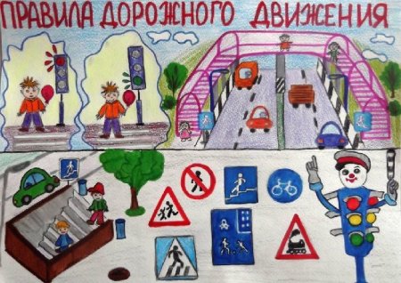 Рисование дорожные знаки