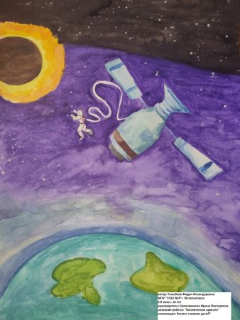 Рисунок на тему космос сегодня и завтра