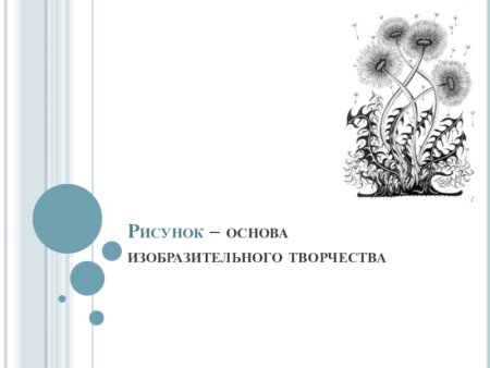 Презентация рисунок основа изобразительного творчества