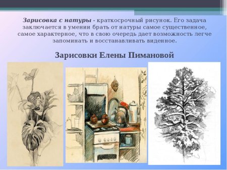 Виды рисунков в изобразительном искусстве