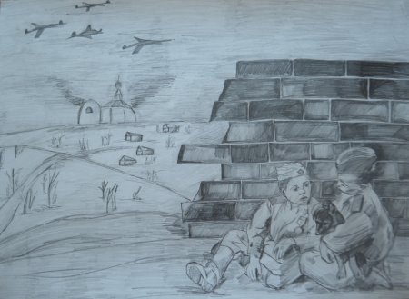 Конкурс рисунков они сражались за родину