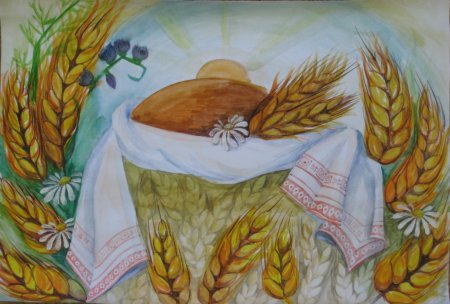 Детские рисунки о хлебе