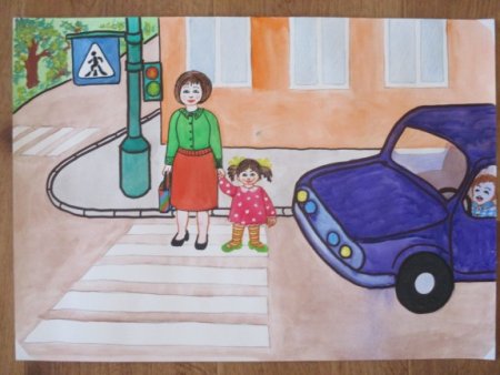 Рисунок на тему мы за безопасную дорогу