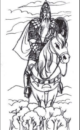 Иллюстрация к былине Святогор богатырь для детей