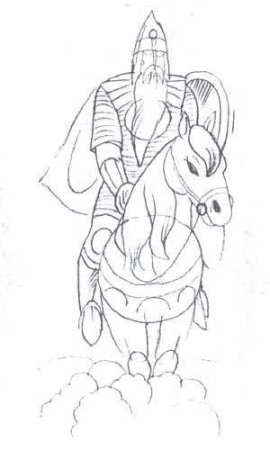 Святогор богатырь рисунок легкий