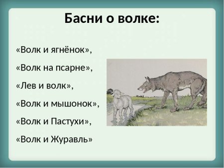 Басня Крылова волк и ягненок