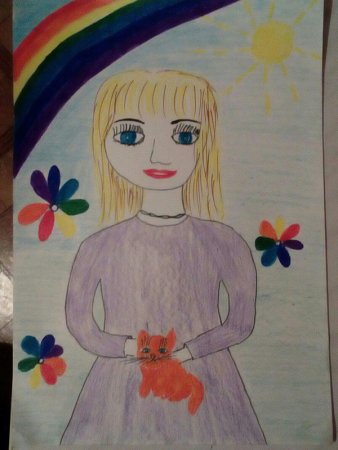 Рисунок моя мама