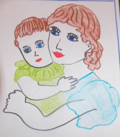 Рисунок на тему моя мама лучше всех