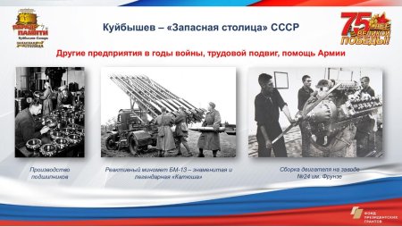 Куйбышев-запасная столица в годы ВОВ