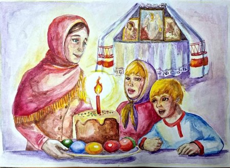 Рисунок на Пасху