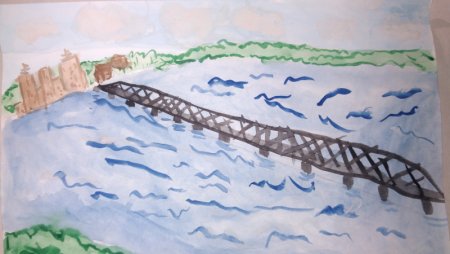 Детские рисунки мостов