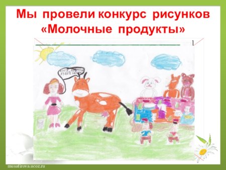 Рисунок на тему реклама молока