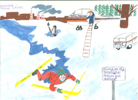 Рисунок на тему спасатели на воде