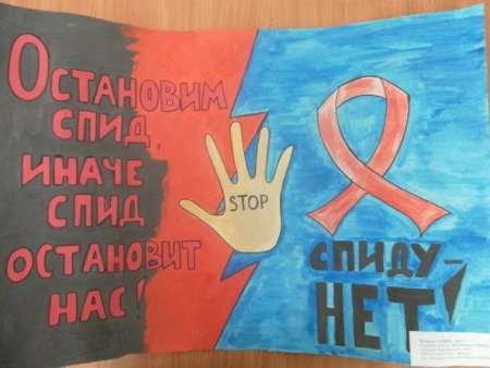 Плакат на тему СПИД