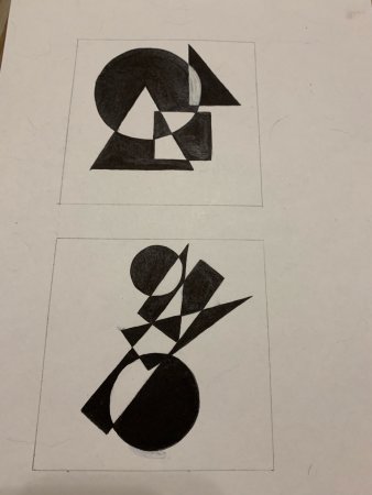 Композиция из геометрических фигур