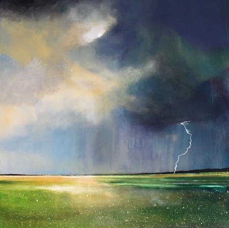 Грозовое небо живопись