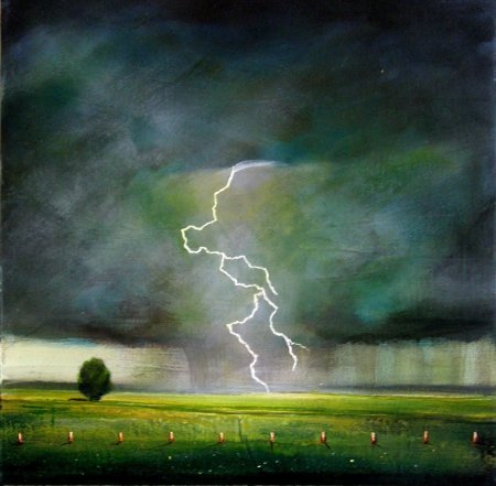 Молния в живописи